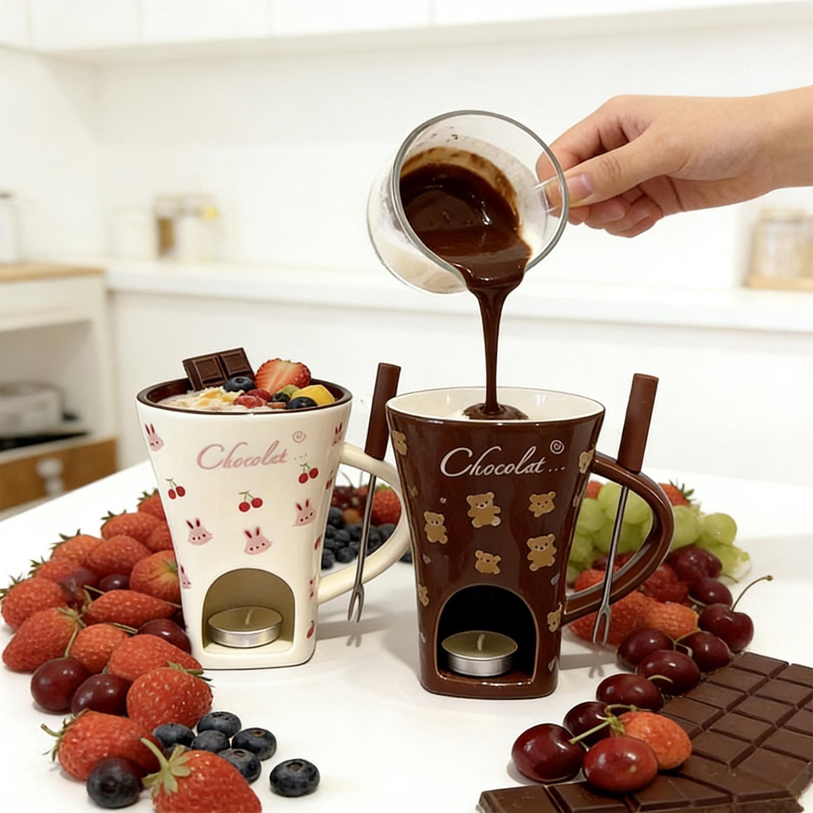 Chocolate Melting Cup 130ml Pe - Fondue Pot Ceramic recension och pris