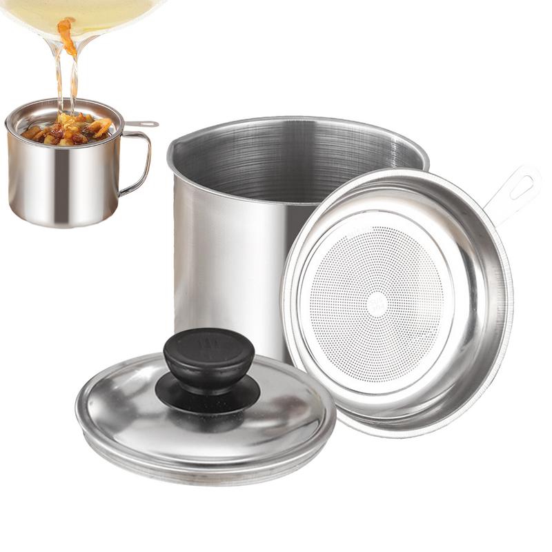 Stainless Steel Oil Filter Kit - Home Cooking Oil Filter recension och pris