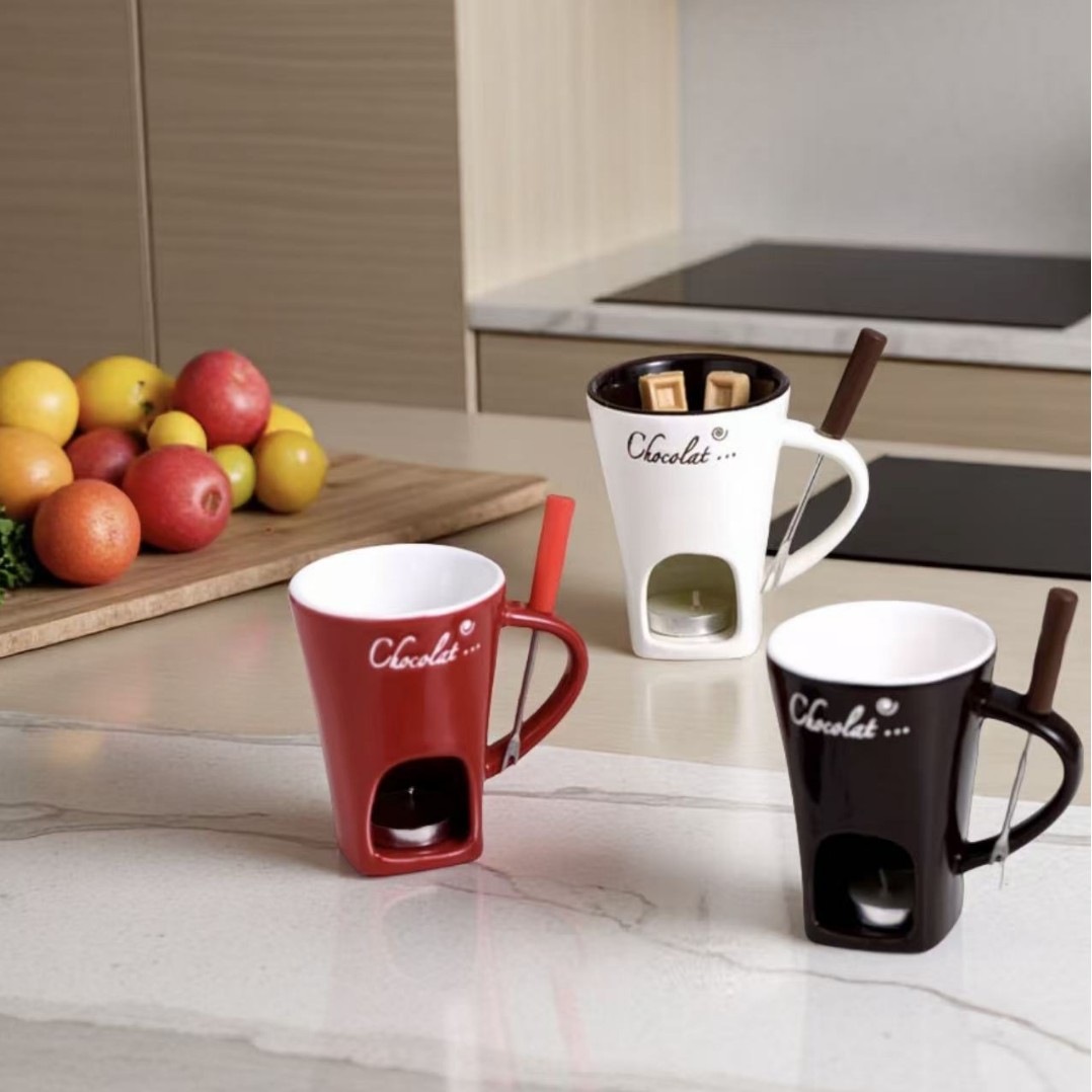 Ceramic Chocolate Fondue Mug C - Fondue Pot Ceramic recension och pris