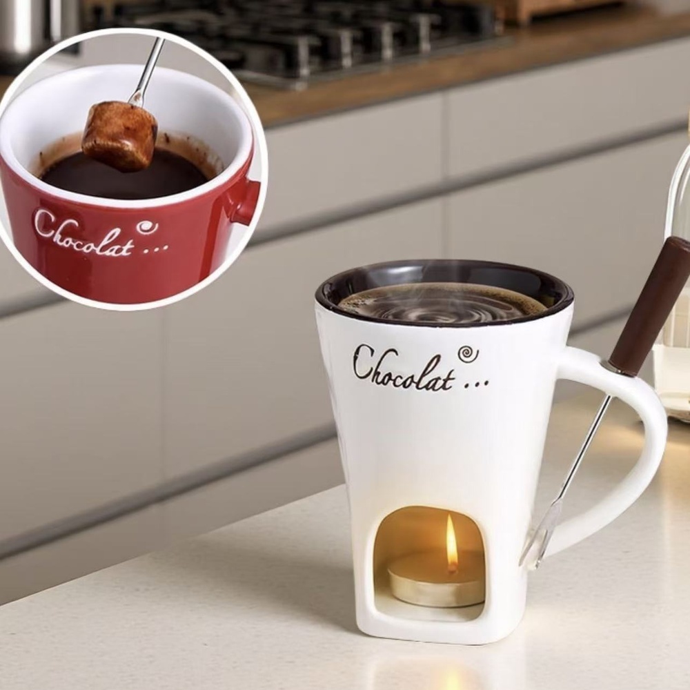 Ceramic Chocolate Fondue Mug C - Fondue Pot Ceramic recension och pris