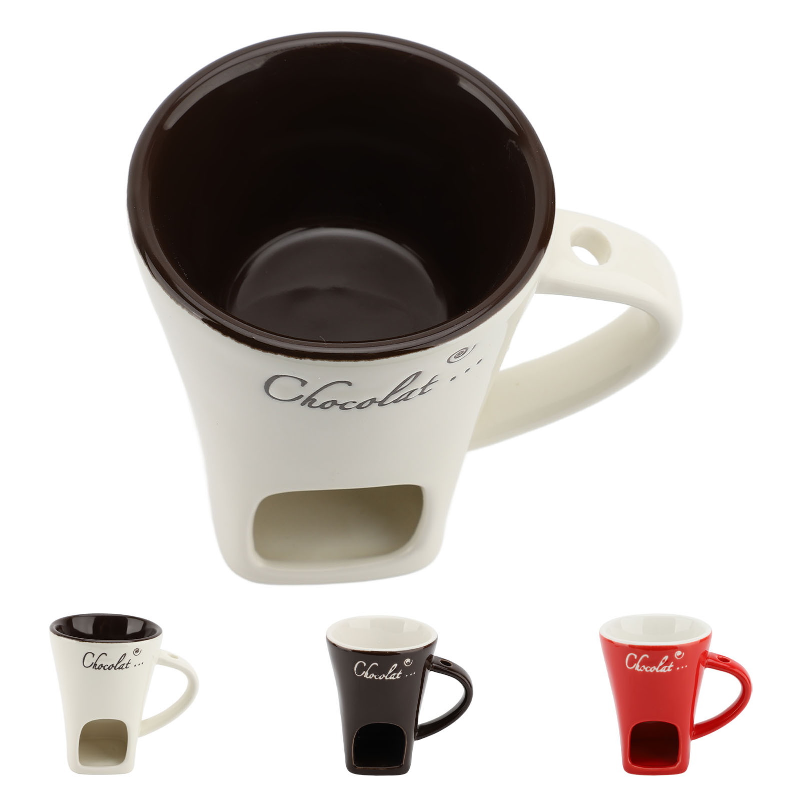 Chocolate Melting Fondue Mug C - Fondue Pot Ceramic recension och pris