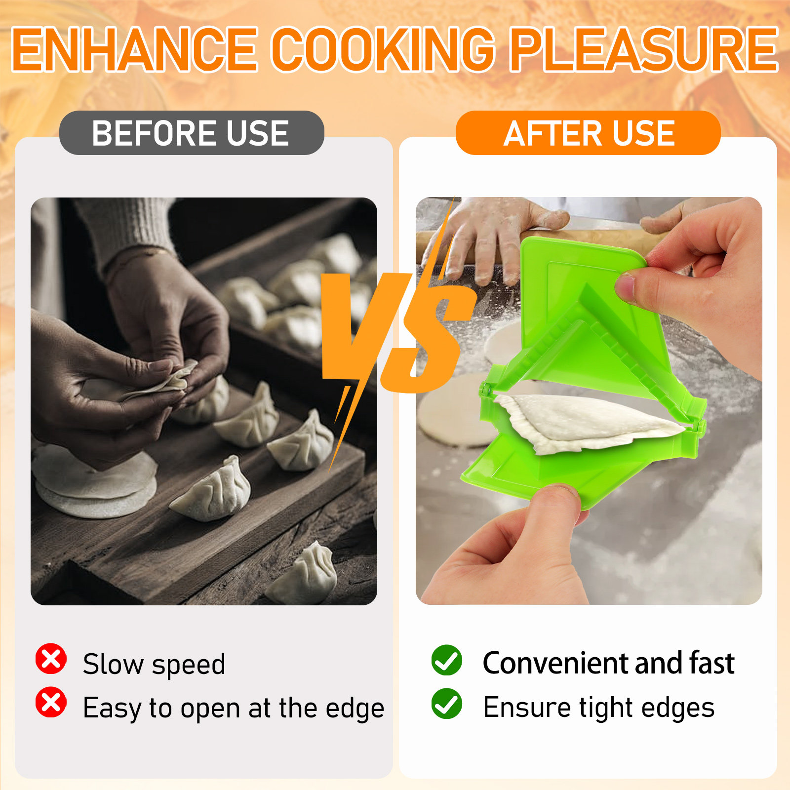 3Pcs Dumpling Maker Mold Plast - Gyoza Dumpling Maker recension och pris