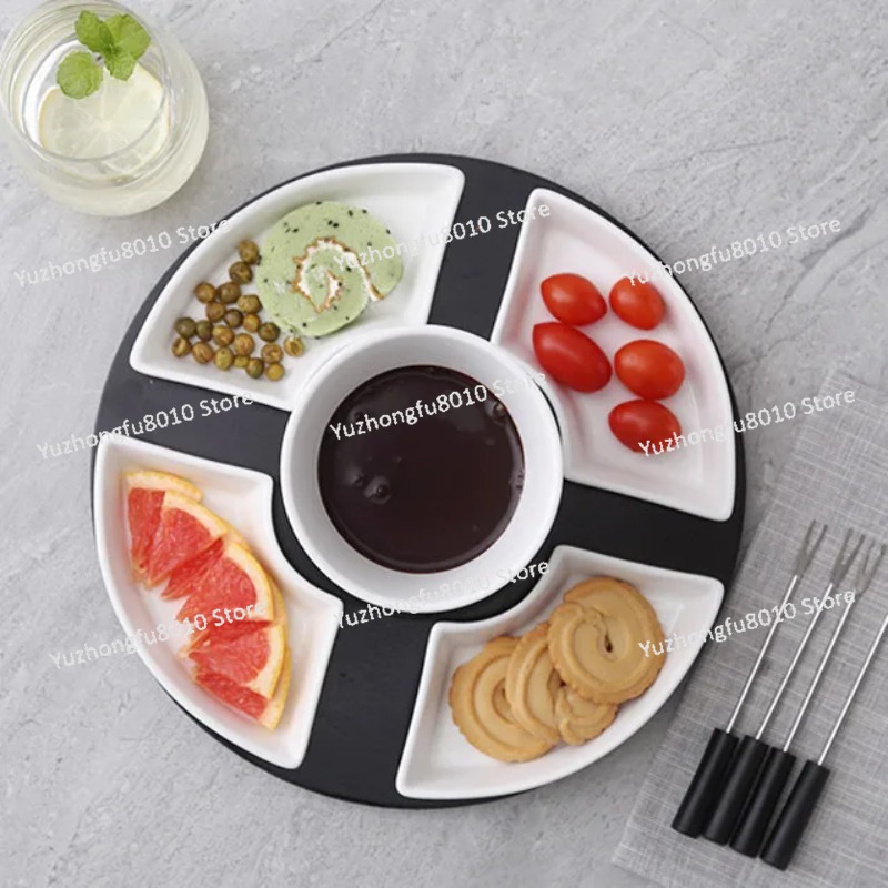 White Glazed Ceramic Chocolate - Fondue Pot Ceramic recension och pris