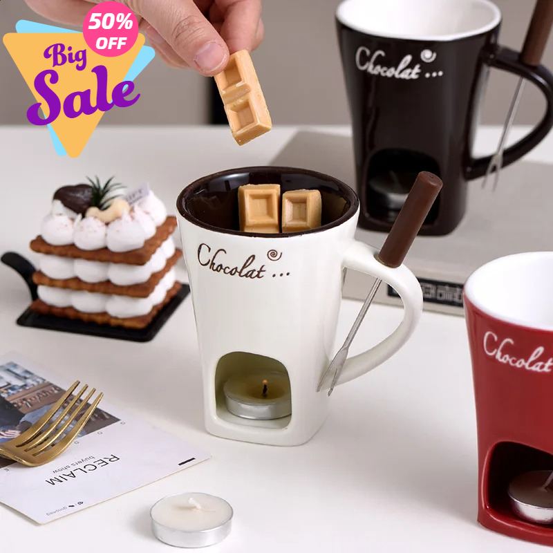130ml Chocolate Fondue Mug Mel - Fondue Pot Ceramic recension och pris