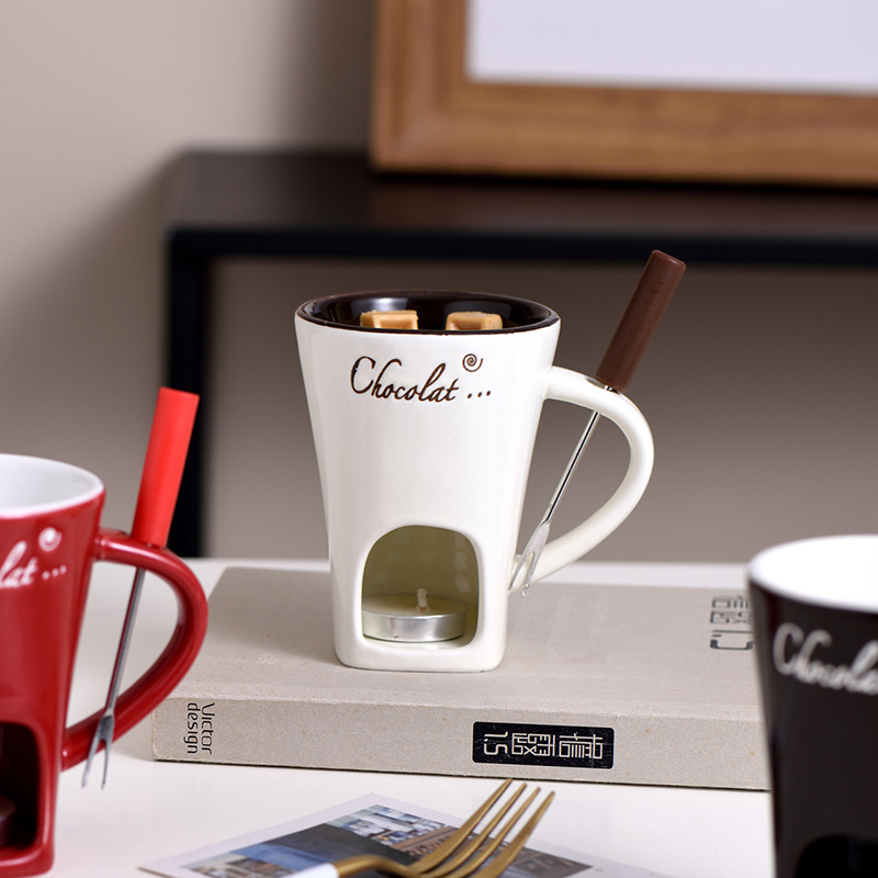 130ml Chocolate Fondue Mug Mel - Fondue Pot Ceramic recension och pris