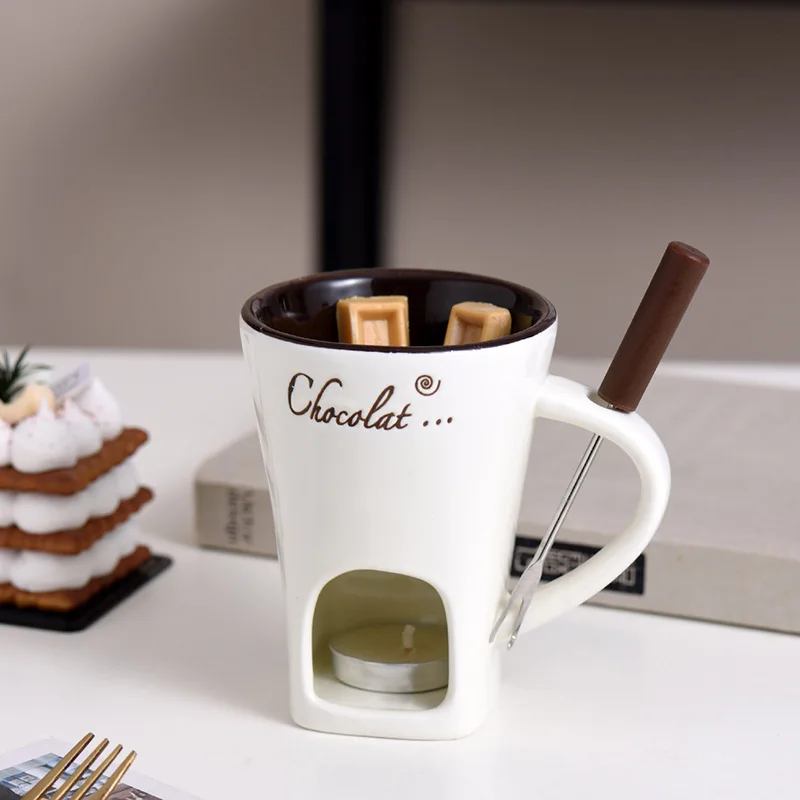 130ml Chocolate Fondue Mug Mel - Fondue Pot Ceramic recension och pris