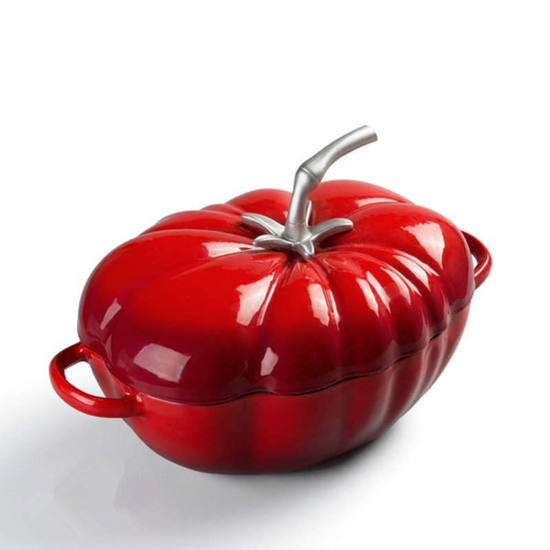 25cm Tomato Enameled Cast Iron - Dutch Oven Enamel recension och pris