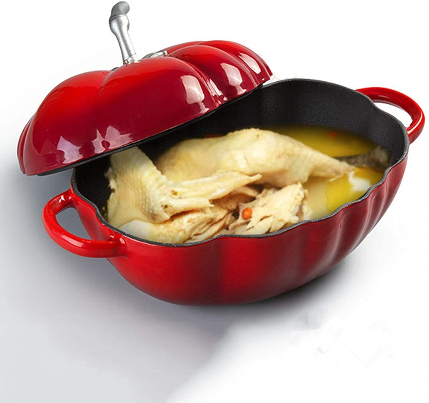 25cm Tomato Enameled Cast Iron - Dutch Oven Enamel recension och pris