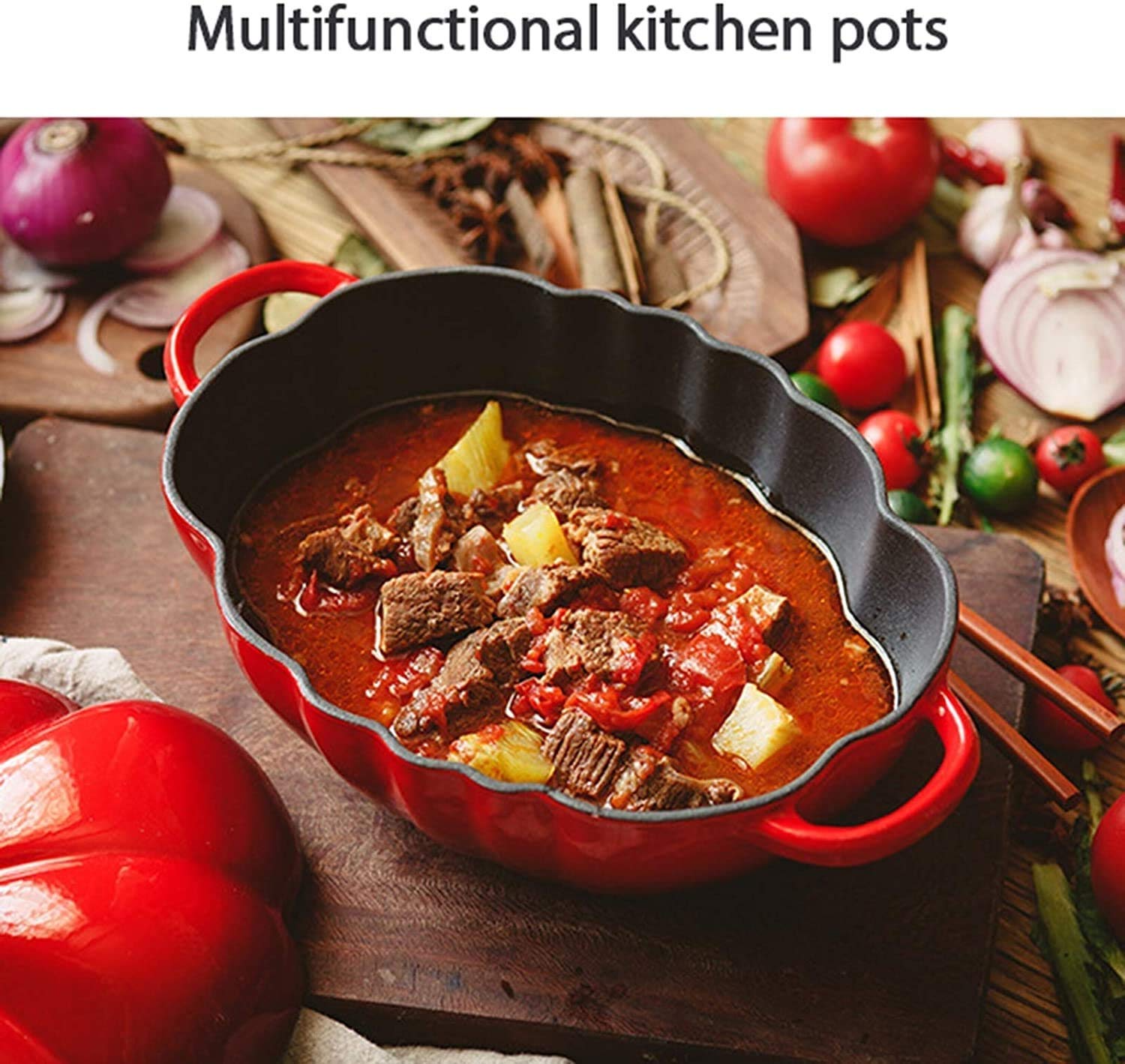 25cm Tomato Enameled Cast Iron - Dutch Oven Enamel recension och pris