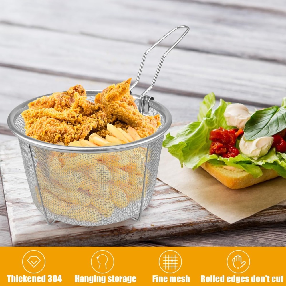 Round Fry Basket with Folding  - Home Cooking Restaurants recension och pris