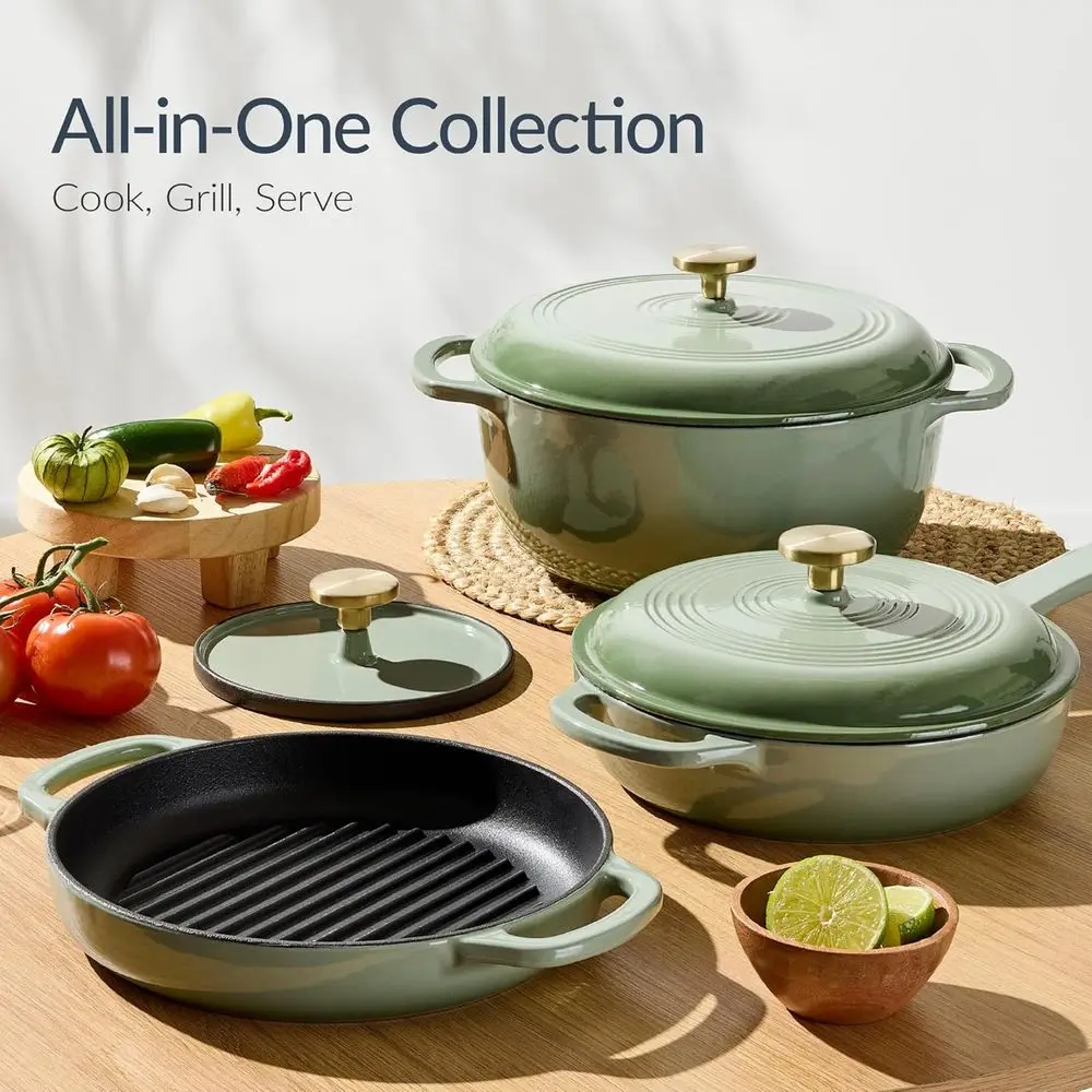 Cookware Set: 2Qt Non-Stick Sk - Dutch Oven Enamel recension och pris