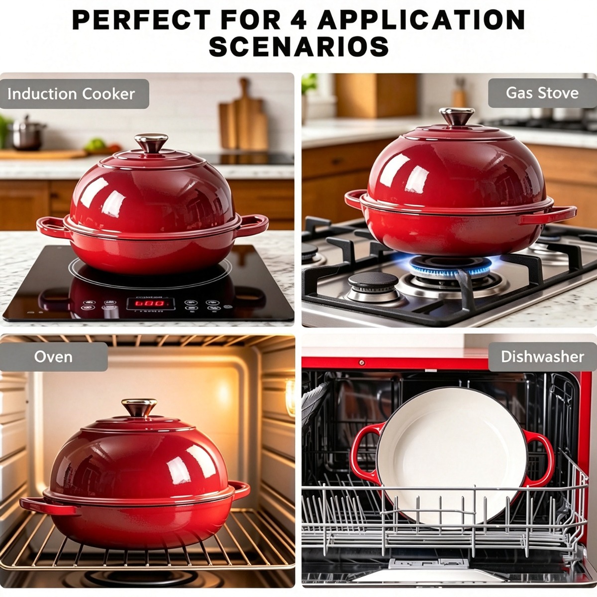 9.5 in Enameled Cast Iron Dutc - Dutch Oven Enamel recension och pris