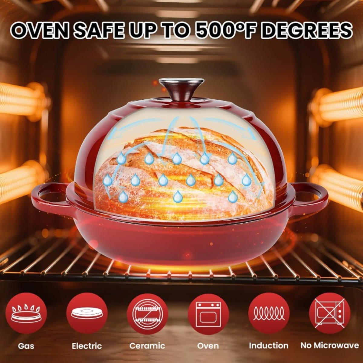 9.5 in Enameled Cast Iron Dutc - Dutch Oven Enamel recension och pris
