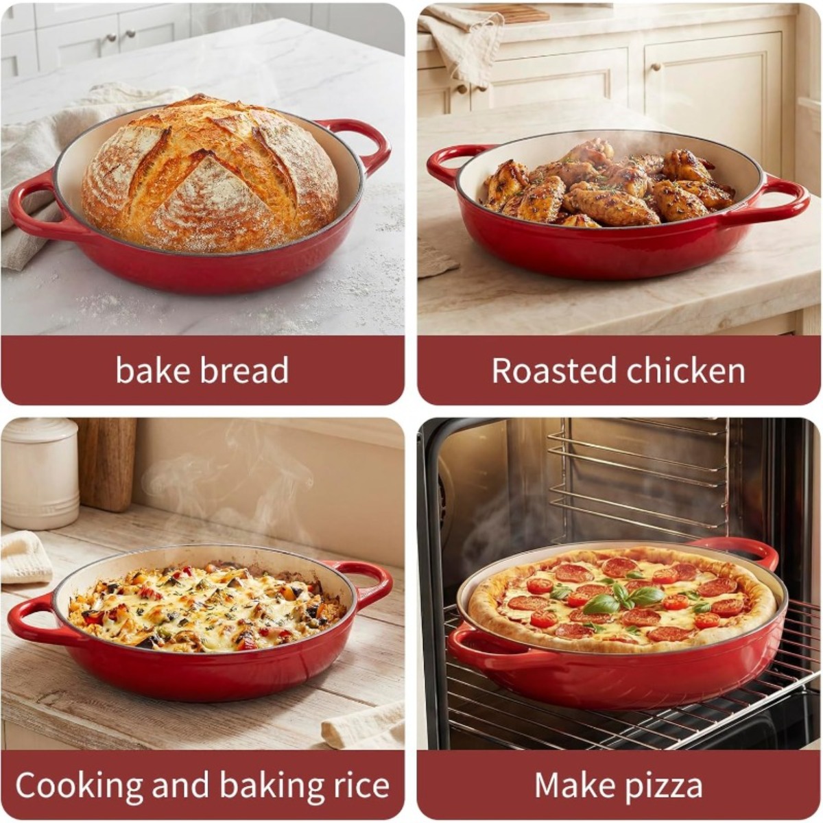 9.5 in Enameled Cast Iron Dutc - Dutch Oven Enamel recension och pris