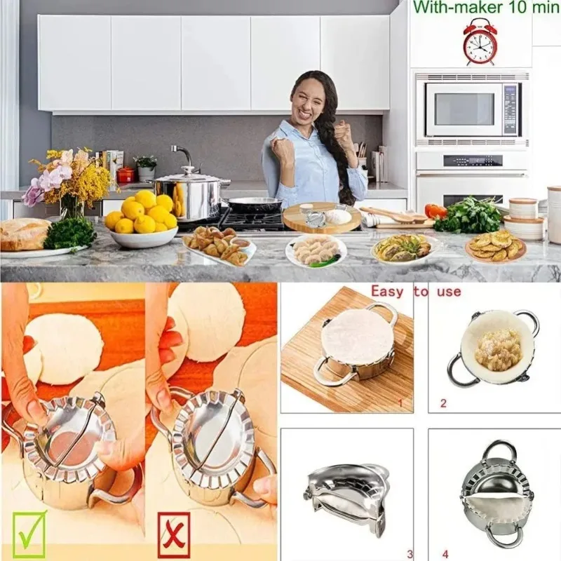 Stainless Steel Dumpling Mold  - Gyoza Dumpling Maker recension och pris