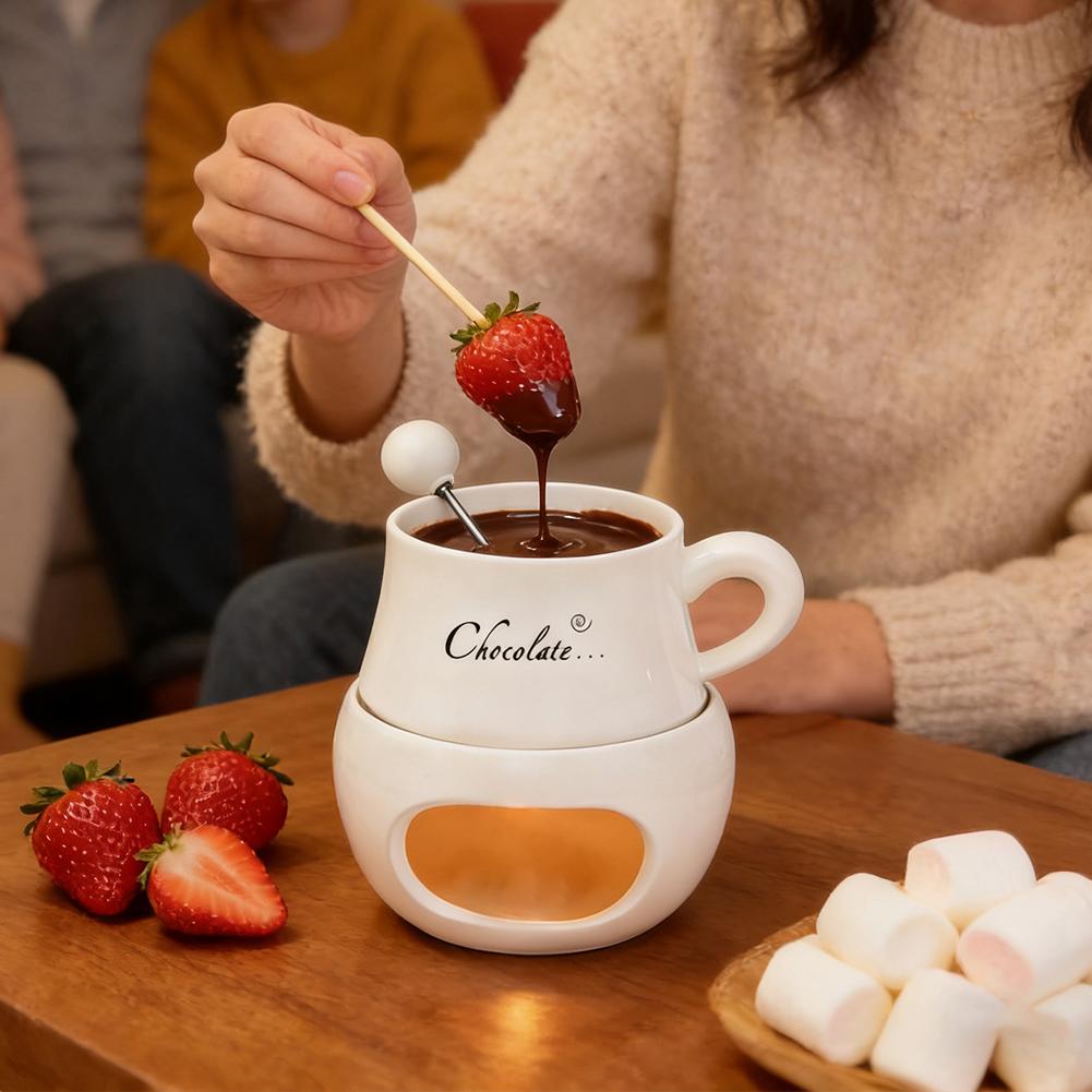 Chocolate Fondue Cup Ceramic W - Fondue Pot Ceramic recension och pris