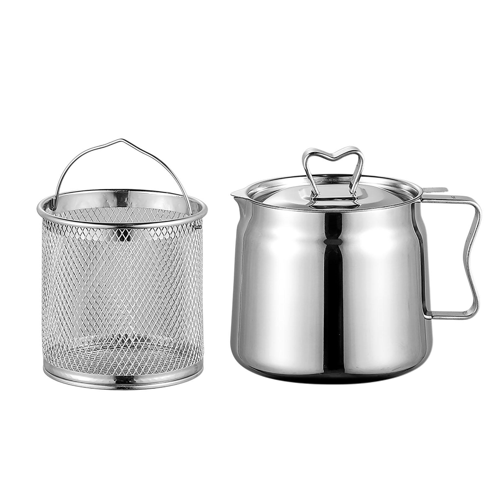 Deep Fryer Set Stainless Oil F - Home Cooking Oil Filter recension och pris