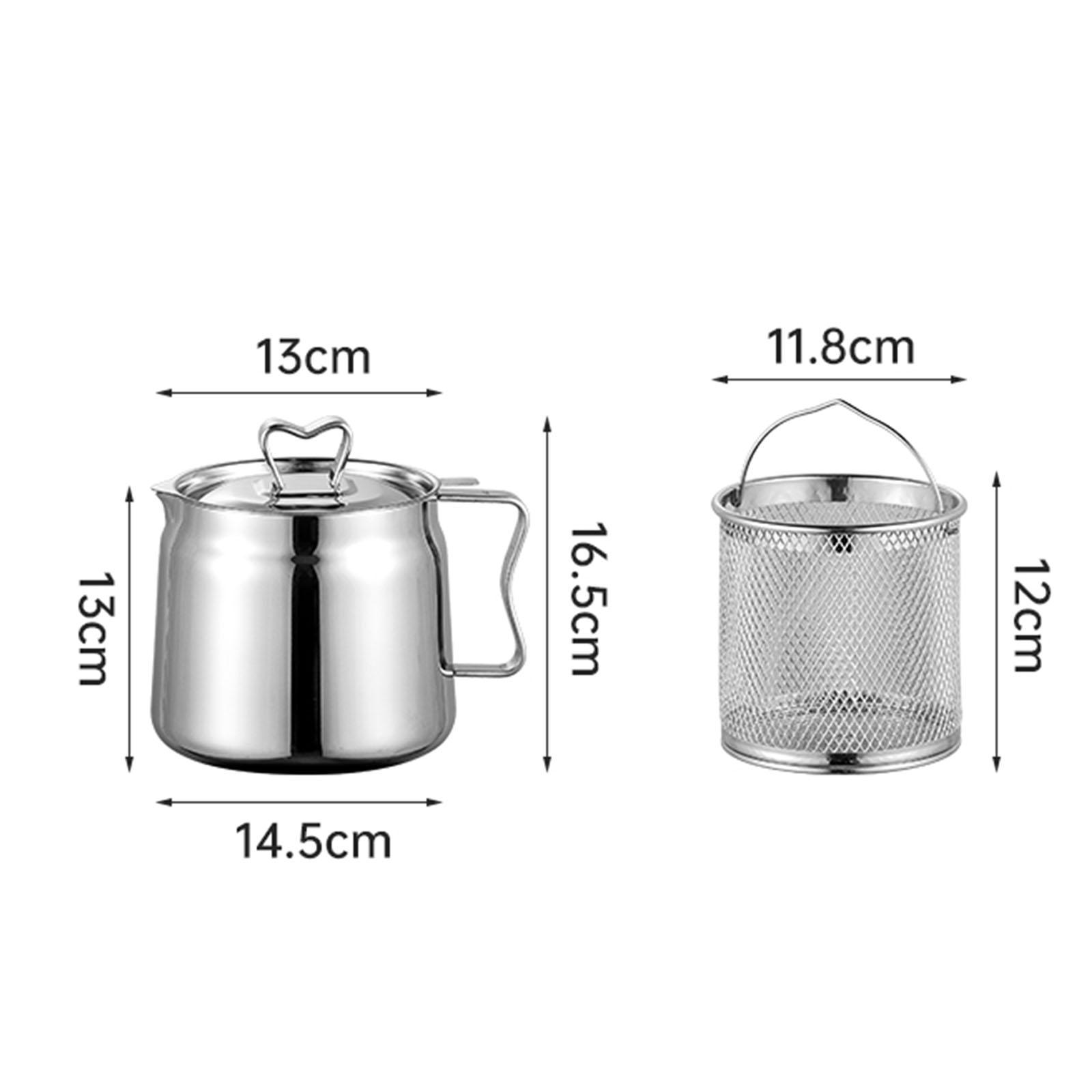 Deep Fryer Set Stainless Oil F - Home Cooking Oil Filter recension och pris
