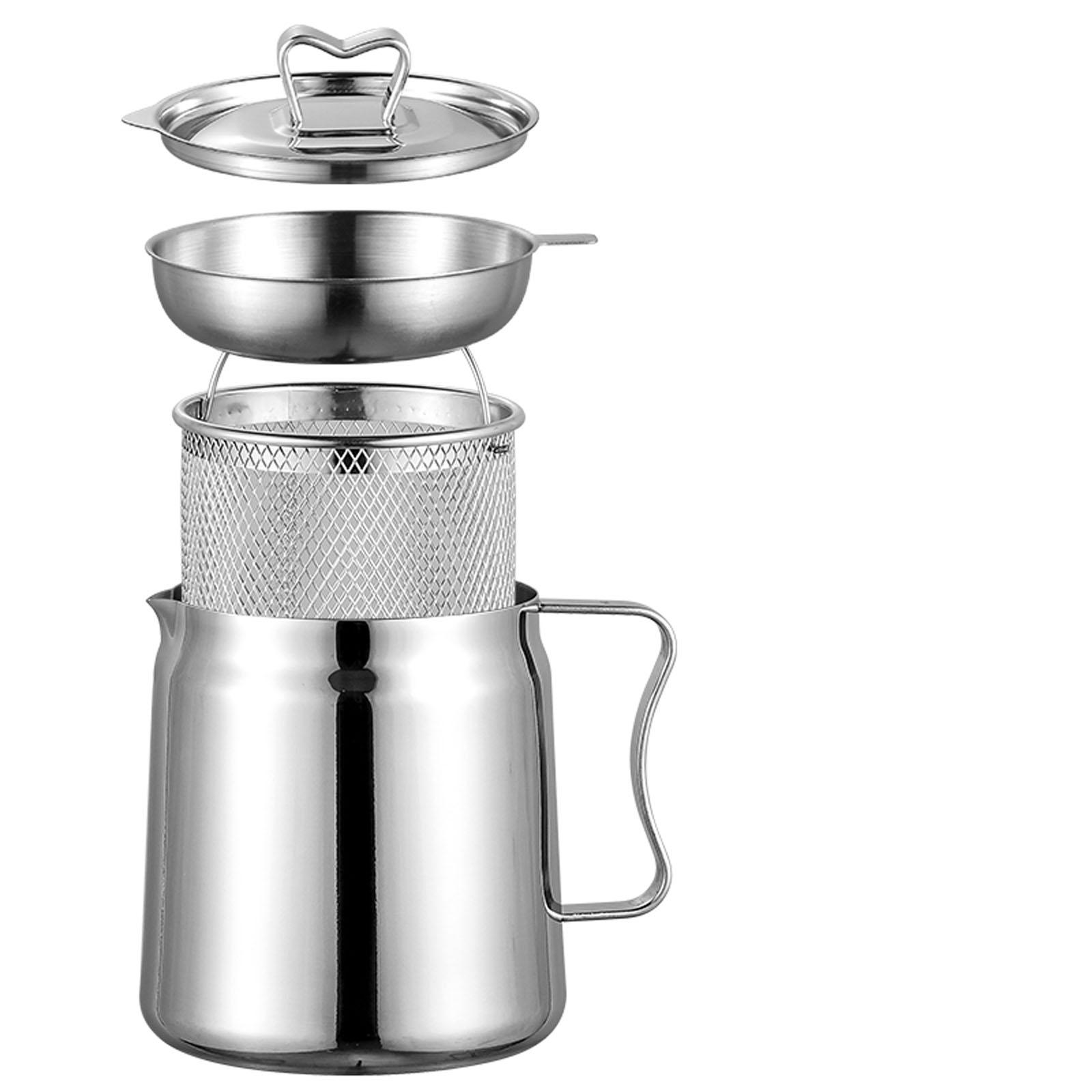 Deep Fryer Set Stainless Oil F - Home Cooking Oil Filter recension och pris