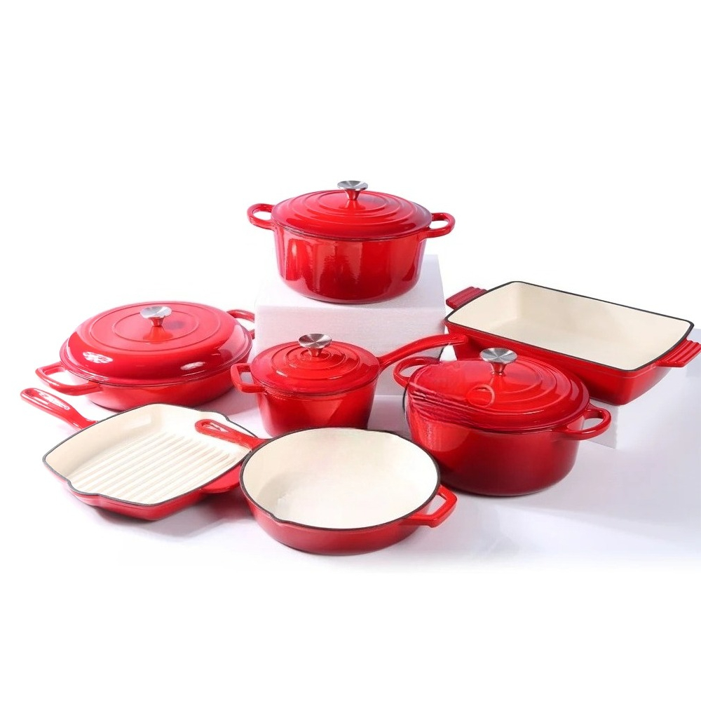 Enamel cast iron cookware set  - Dutch Oven Enamel recension och pris