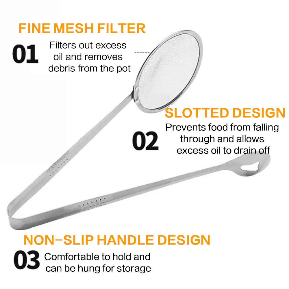 Stainless Steel Fine Mesh Stra - Home Cooking Oil Filter recension och pris