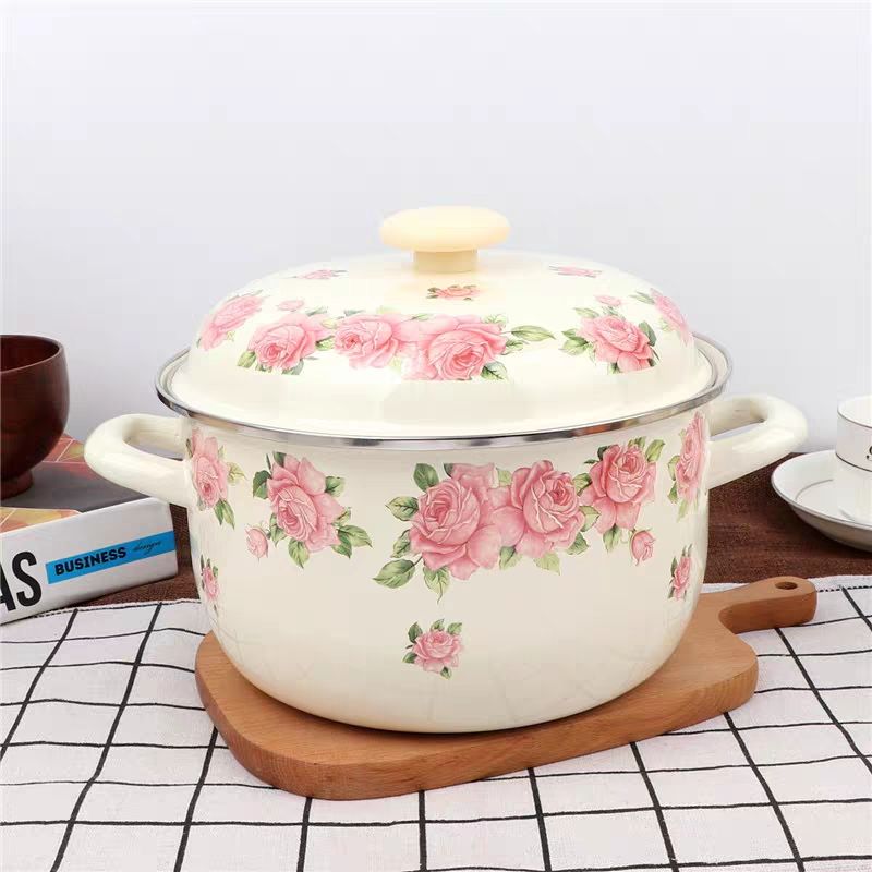 Thickened 16-24cm Elegant Pink - Fondue Pot Ceramic recension och pris