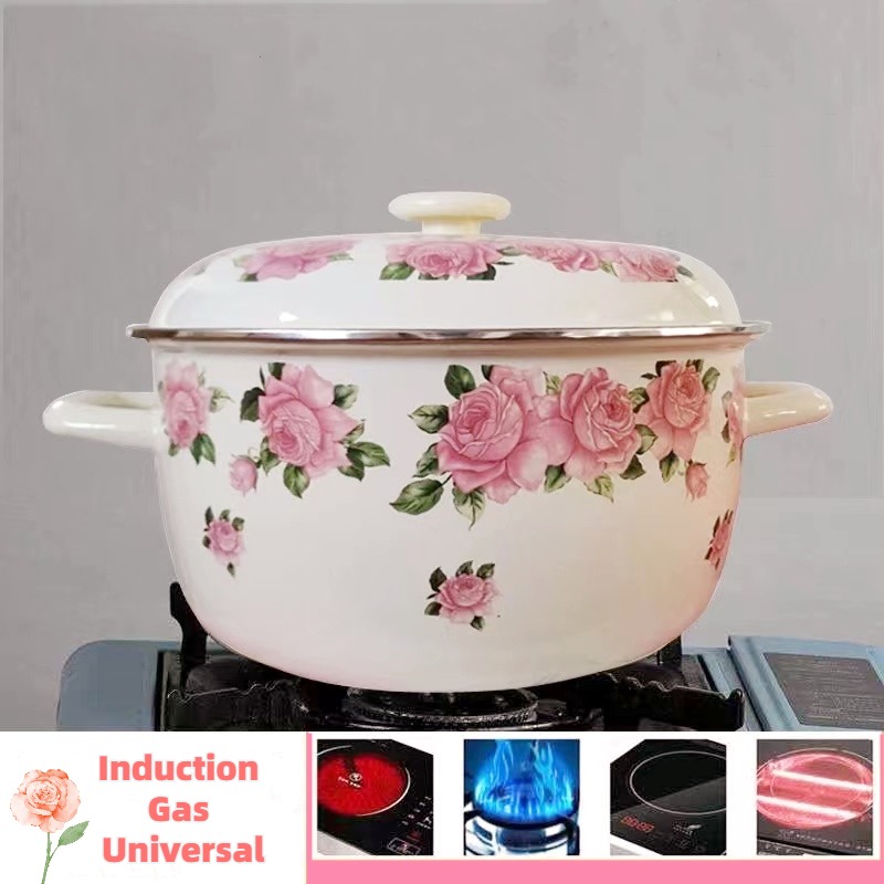 Thickened 16-24cm Elegant Pink - Fondue Pot Ceramic recension och pris