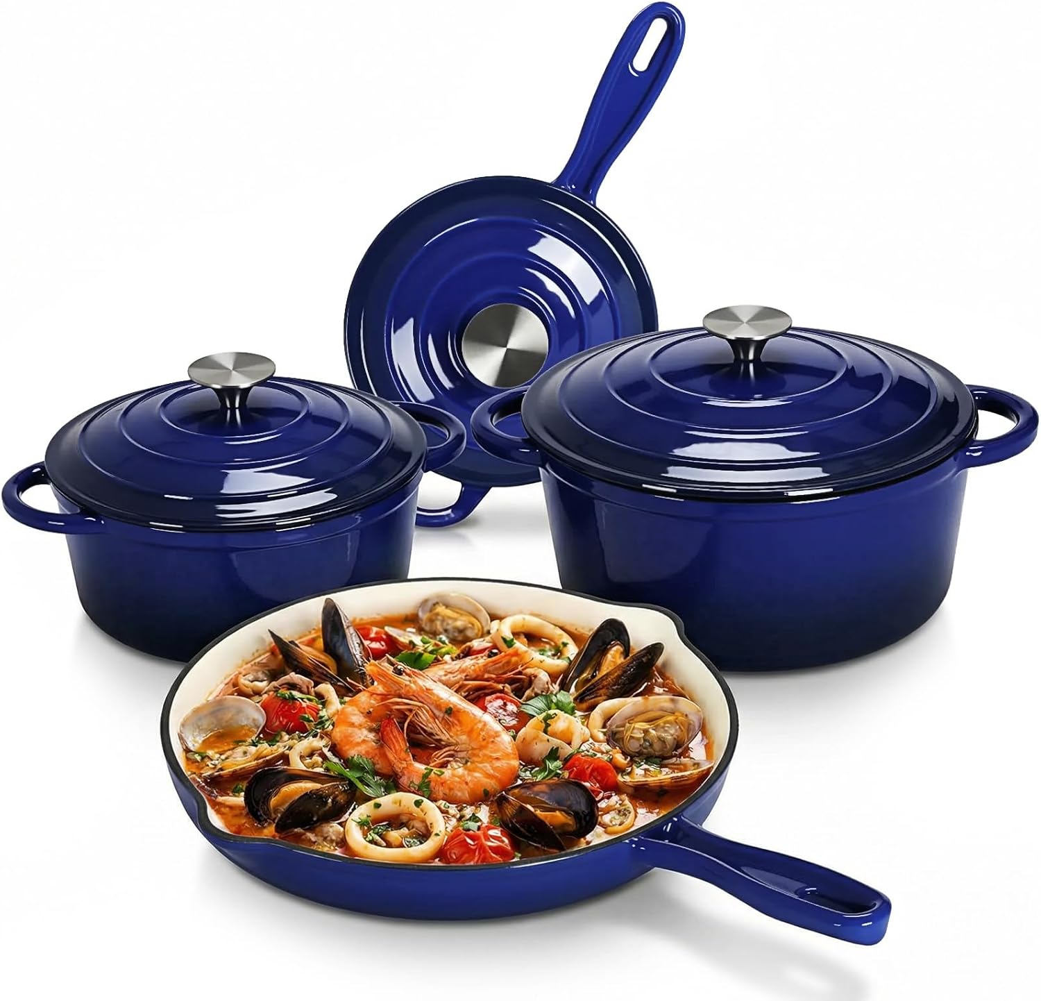 Nonstick Enameled Cast Iron Co - Dutch Oven Enamel recension och pris