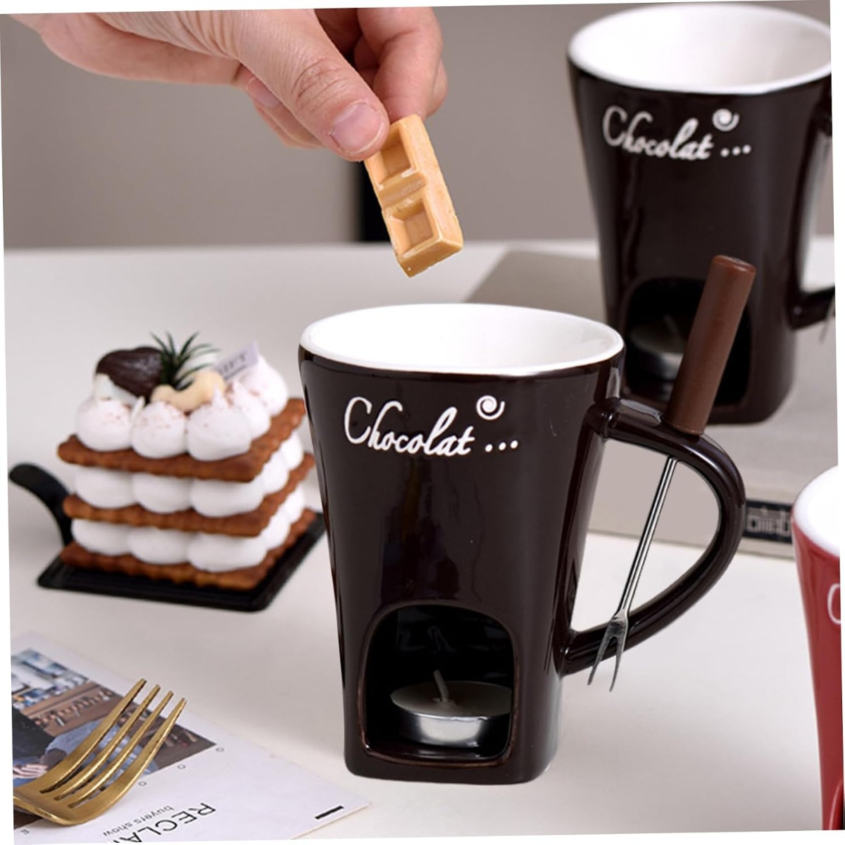 Ceramic Multifunction Chocolat - Fondue Pot Ceramic recension och pris