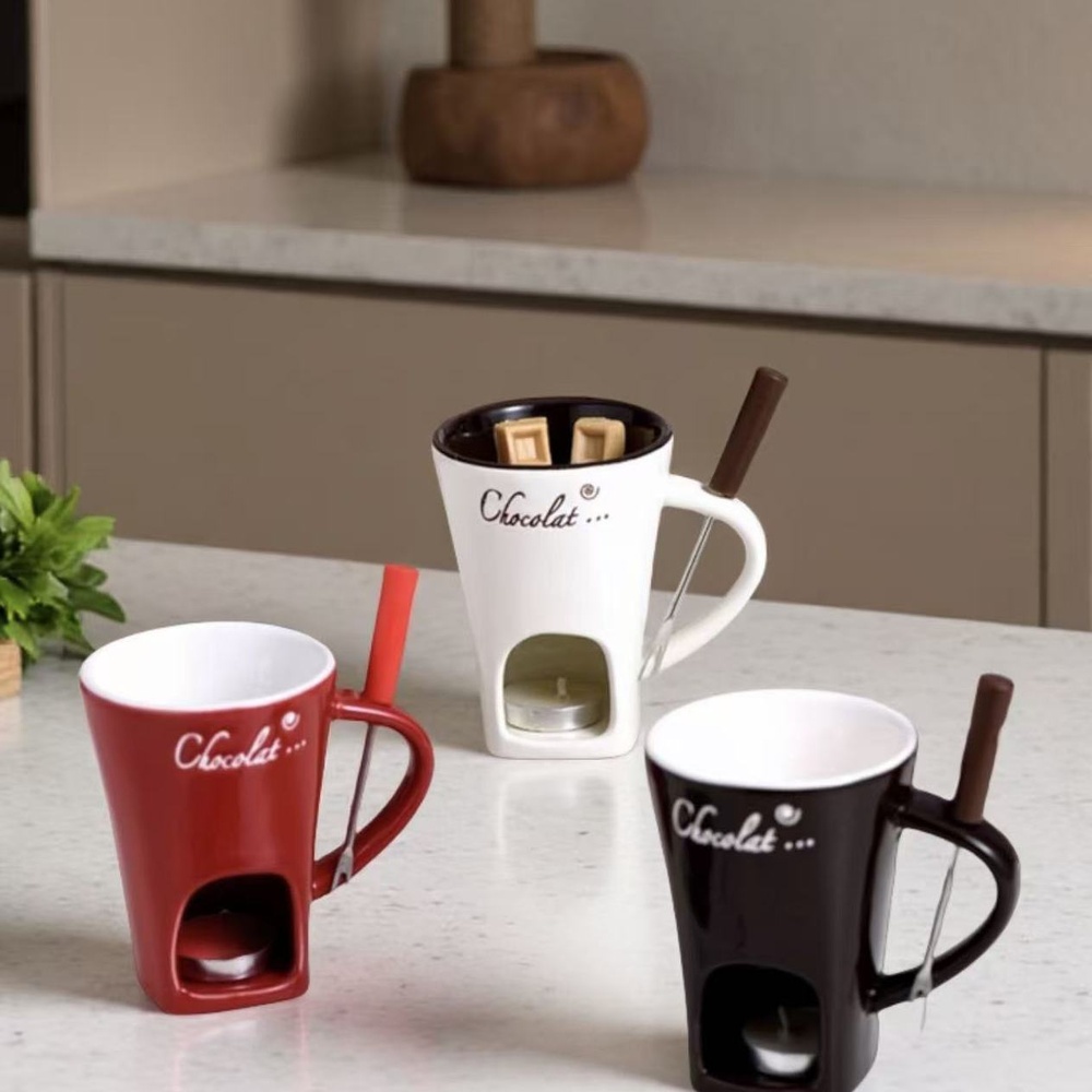 Ceramic Chocolate Fondue Mug C - Fondue Pot Ceramic recension och pris