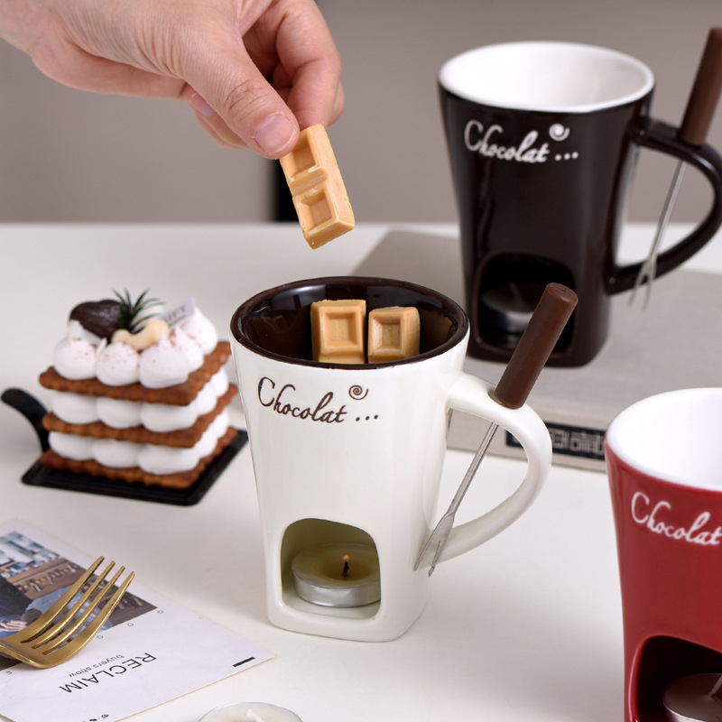 Fondue Mug Cheese Butter Melt  - Fondue Pot Ceramic recension och pris
