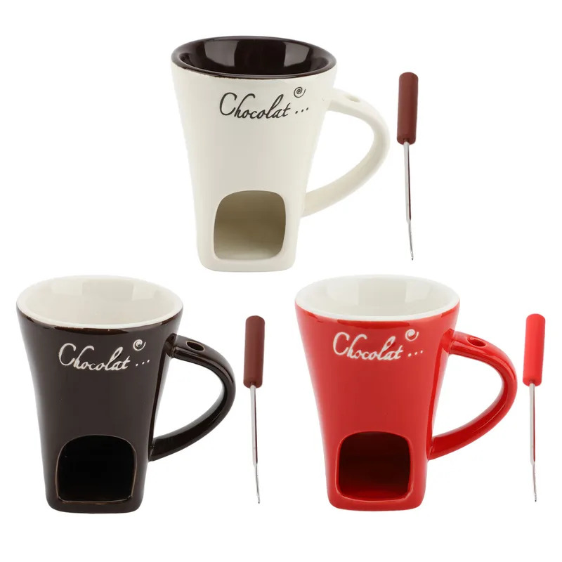Chocolate Melting Fondue Mug C - Fondue Pot Ceramic recension och pris