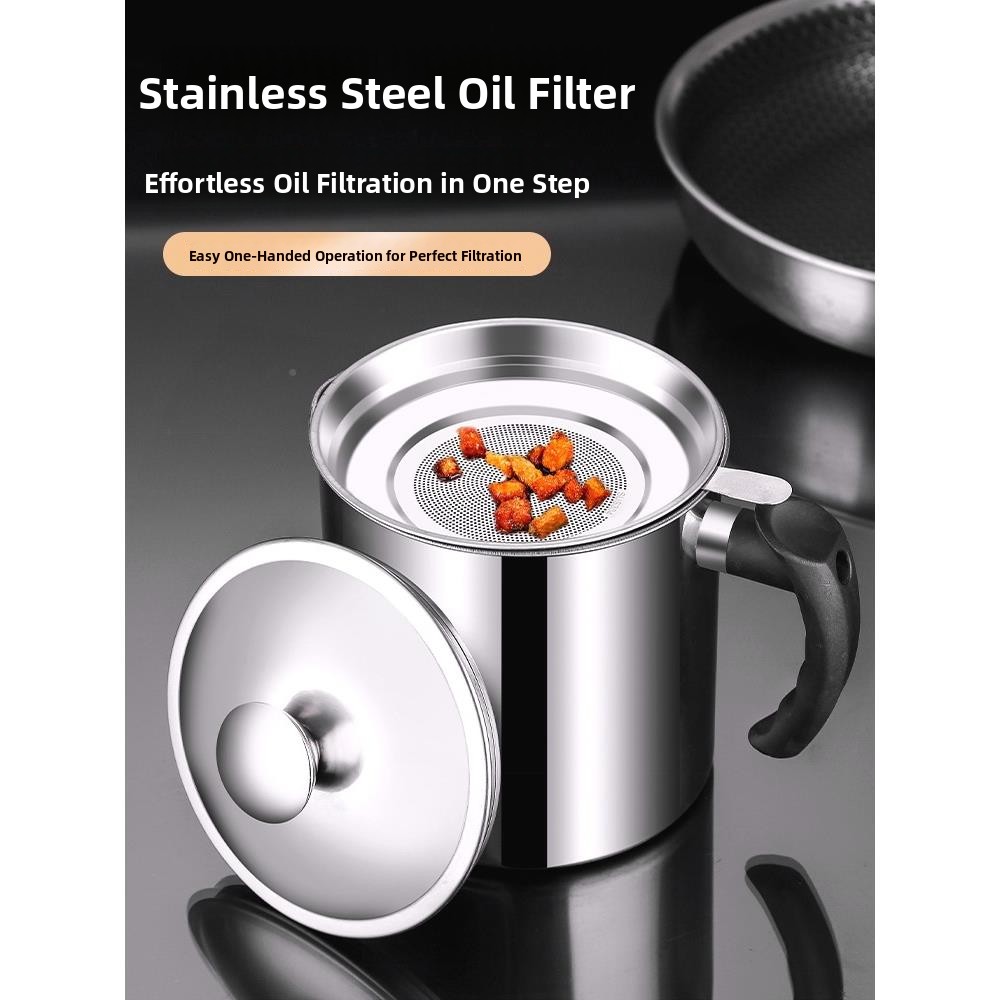 Stainless Steel Oil Bottle Fil - Home Cooking Oil Filter recension och pris