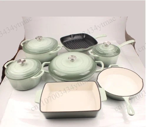 7-Piece Enameled Cast Iron Dut - Dutch Oven Enamel recension och pris