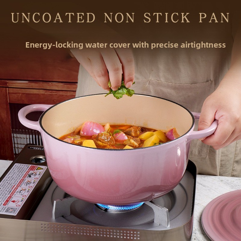 22/24/26/28cm Gradation Pink C - Dutch Oven Enamel recension och pris